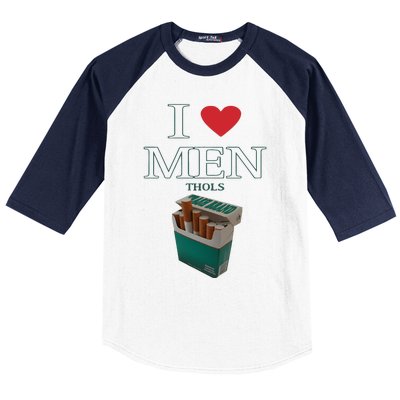 I Love Men Thols Average Smoker Baseball Sleeve Shirt