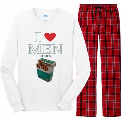 I Love Men Thols Average Smoker Long Sleeve Pajama Set