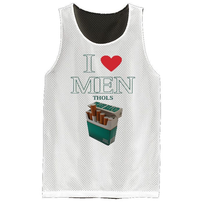 I Love Men Thols Average Smoker Mesh Reversible Basketball Jersey Tank