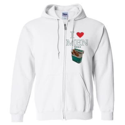 I Love Men Thols Average Smoker Full Zip Hoodie