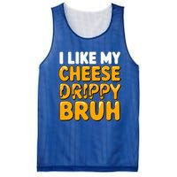 I Like My Cheese Drippy Bruh Pop Culture Mesh Reversible Basketball Jersey Tank