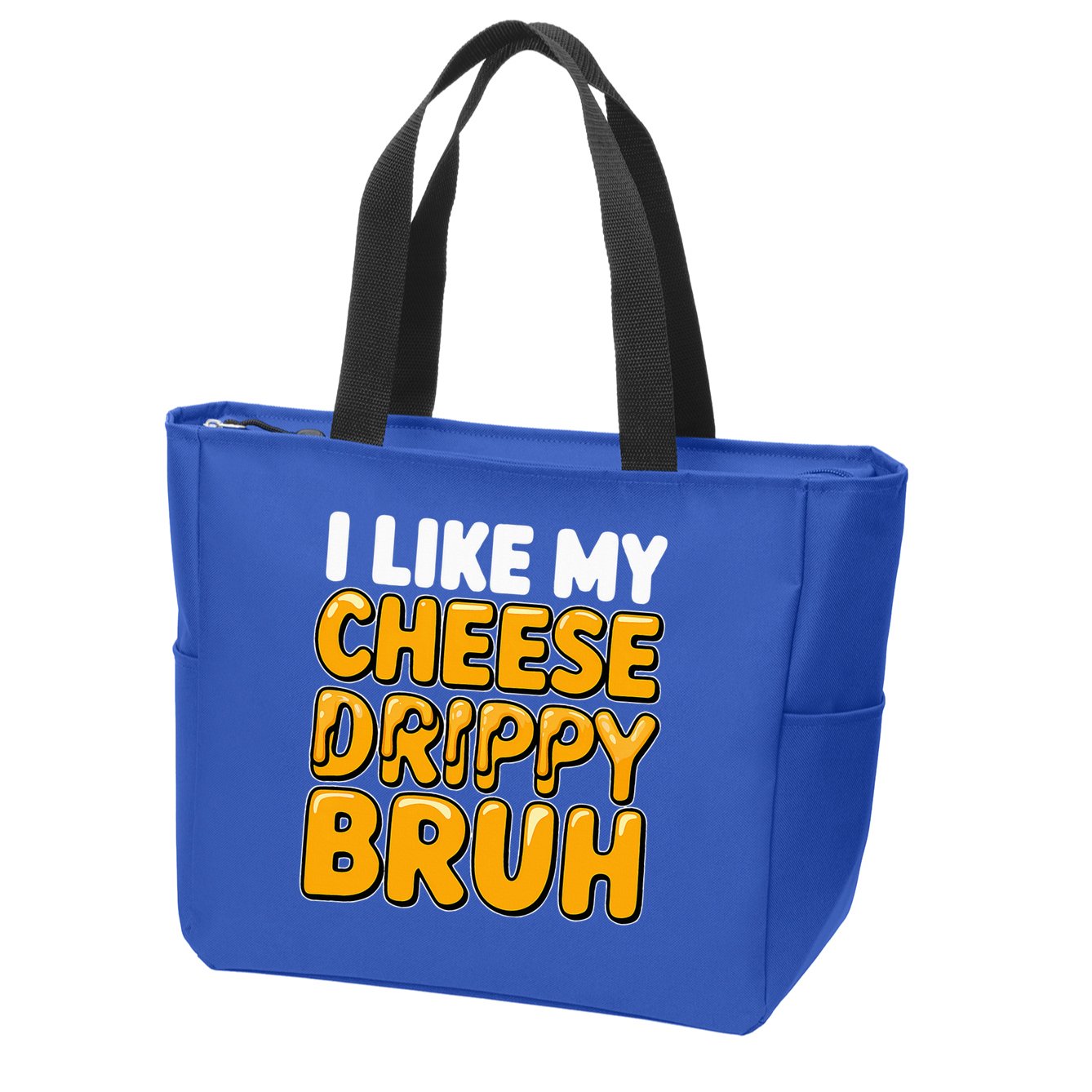 I Like My Cheese Drippy Bruh Pop Culture Zip Tote Bag