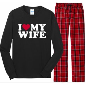 I Love My Wife Cool Gift Long Sleeve Pajama Set