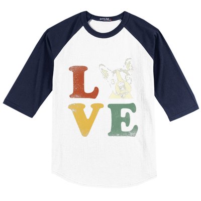 I Love My Boston Terrier For Dog Lovers Retro Baseball Sleeve Shirt