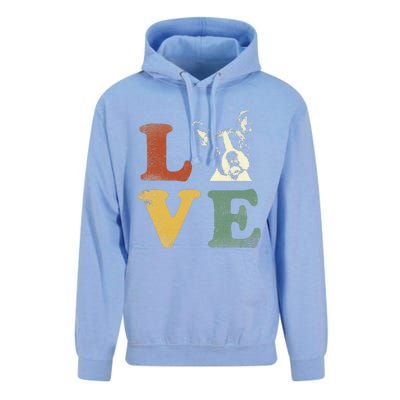 I Love My Boston Terrier For Dog Lovers Retro Unisex Surf Hoodie