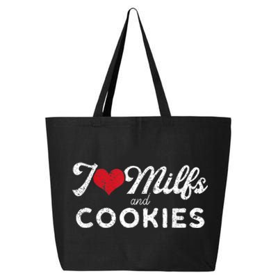 I Love Milfs And Cookies Gift Funny Cougar Lover Joke Gift 25L Jumbo Tote