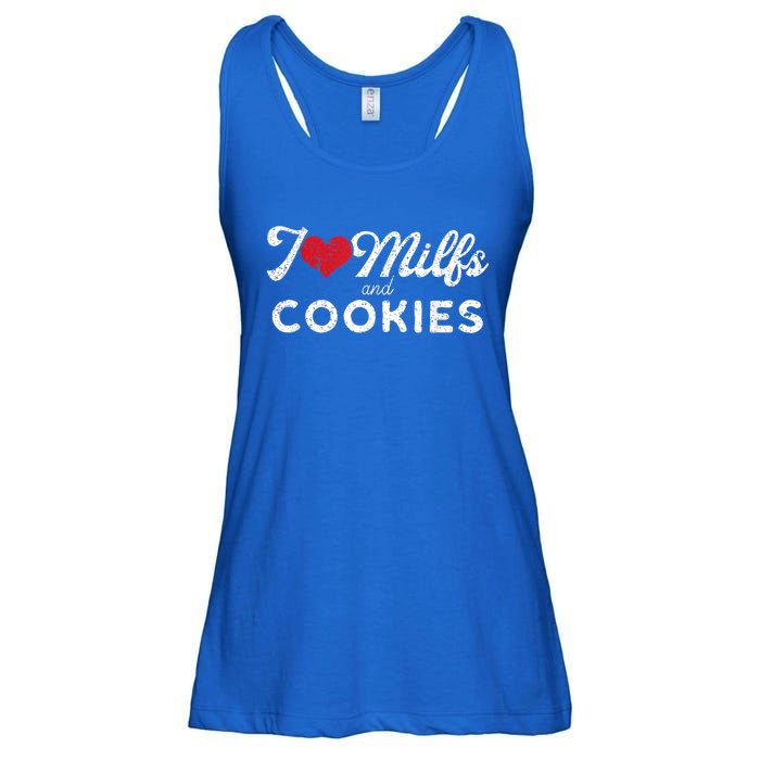 I Love Milfs And Cookies Gift Funny Cougar Lover Joke Gift Ladies Essential Flowy Tank