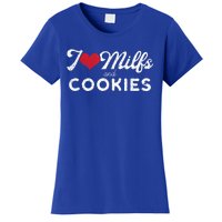 I Love Milfs And Cookies Gift Funny Cougar Lover Joke Gift Women's T-Shirt