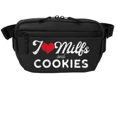 I Love Milfs And Cookies Gift Funny Cougar Lover Joke Gift Crossbody Pack