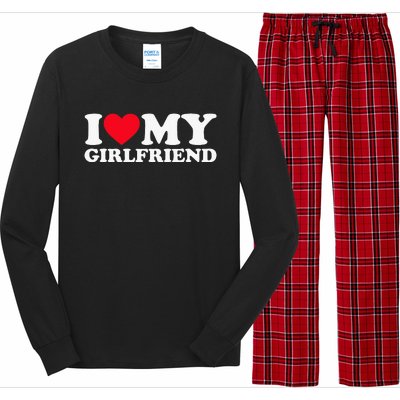 I Love My Girlfriend I Heart My Girlfriend Long Sleeve Pajama Set