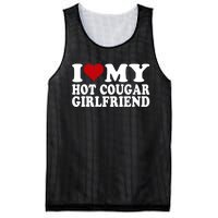 I Love My Hot Cougar Girlfriend I Heart My Cougar Girlfriend Mesh Reversible Basketball Jersey Tank