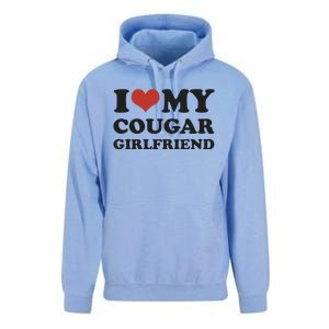 I Love My Cougar Girlfriend Unisex Surf Hoodie