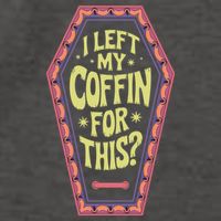 I Left My Coffin For This Funny Halloween Coffin Vector Backpack