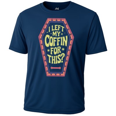 I Left My Coffin For This Funny Halloween Coffin Performance Shirt