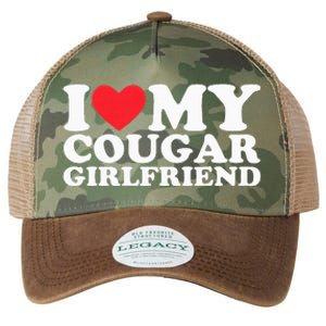 I Love My Hot Cougar Girlfriend I Heart My Hot Cougar Gf Legacy Tie Dye Trucker Hat