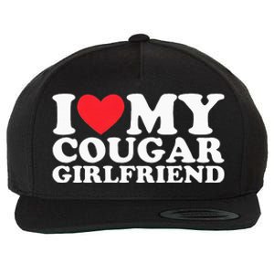 I Love My Hot Cougar Girlfriend I Heart My Hot Cougar Gf Wool Snapback Cap