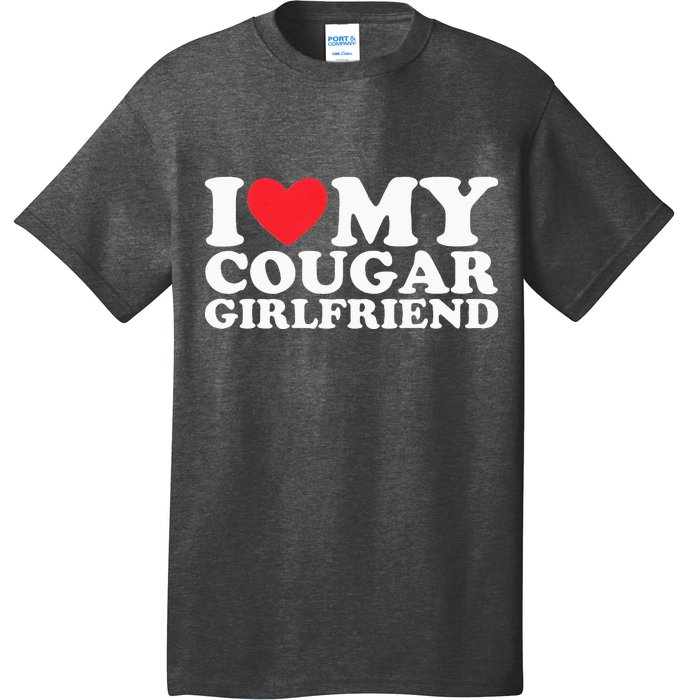 I Love My Hot Cougar Girlfriend I Heart My Hot Cougar Gf T-Shirt