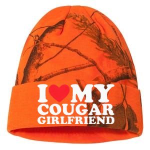 I Love My Hot Cougar Girlfriend I Heart My Hot Cougar Gf Kati Licensed 12" Camo Beanie