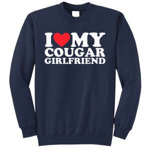 I Love My Hot Cougar Girlfriend I Heart My Hot Cougar Gf Sweatshirt