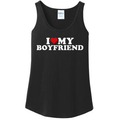 I Love My Hot Boyfriend I Heart My Hot Boyfriend Bf Ladies Essential Tank