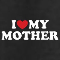 I Love My Mother 7 Panel Mesh Trucker Snapback Hat