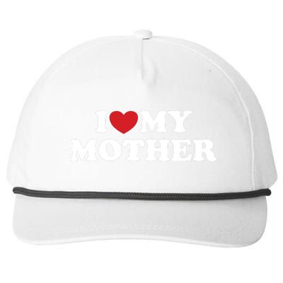 I Love My Mother Snapback Five-Panel Rope Hat