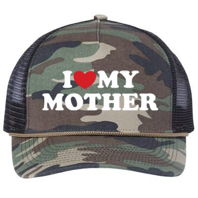 I Love My Mother Retro Rope Trucker Hat Cap