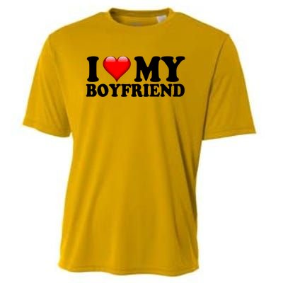 I Love My Boyfriend Cooling Performance Crew T-Shirt