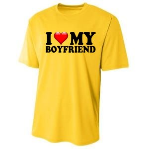 I Love My Boyfriend Performance Sprint T-Shirt