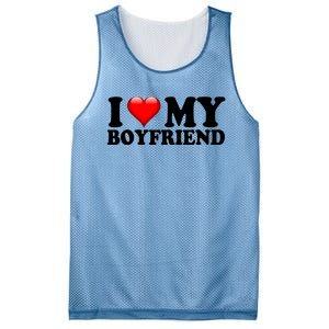 I Love My Boyfriend Mesh Reversible Basketball Jersey Tank