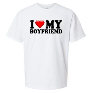 I Love My Boyfriend Sueded Cloud Jersey T-Shirt