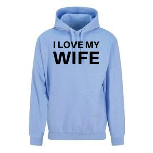 I Love My Wife Gift Couple Funny FatherS Day Gift Unisex Surf Hoodie