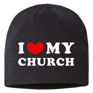 I Love My Church Sustainable Beanie