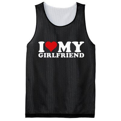 I Love My Girlfriend Gf I Heart My Girlfriend GF Mesh Reversible Basketball Jersey Tank