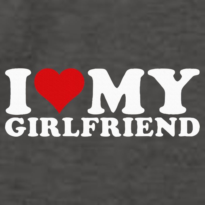 I Love My Girlfriend Gf I Heart My Girlfriend GF Vector Backpack