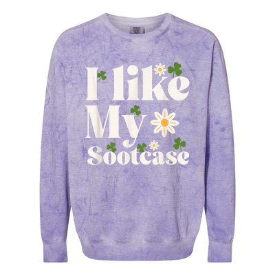 I Like My Suitcase Funny Sootcase Viral Meme Colorblast Crewneck Sweatshirt