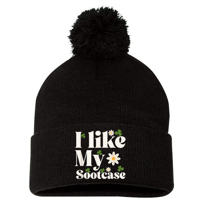I Like My Suitcase Funny Sootcase Viral Meme Pom Pom 12in Knit Beanie