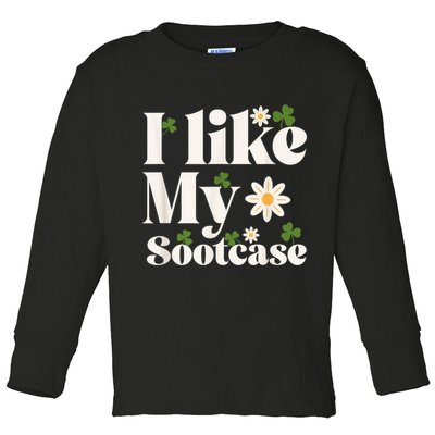 I Like My Suitcase Funny Sootcase Viral Meme Toddler Long Sleeve Shirt