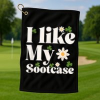I Like My Suitcase Funny Sootcase Viral Meme Golf Towel