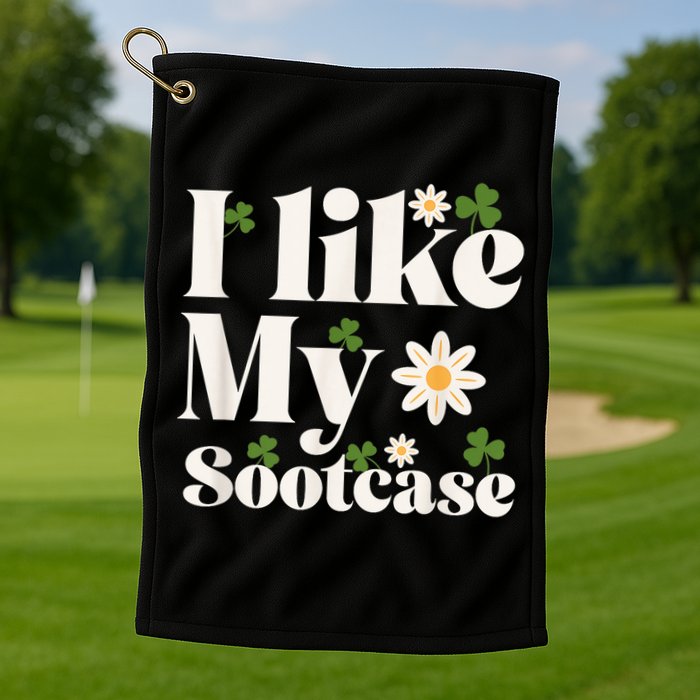 I Like My Suitcase Funny Sootcase Viral Meme Golf Towel