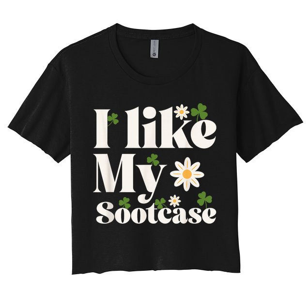 I Like My Suitcase Funny Sootcase Viral Meme Crop Top