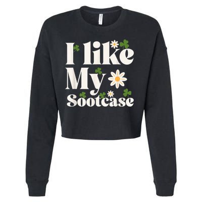 I Like My Suitcase Funny Sootcase Viral Meme Cropped Pullover Crew
