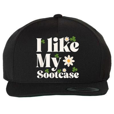 I Like My Suitcase Funny Sootcase Viral Meme Wool Snapback Cap