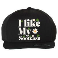 I Like My Suitcase Funny Sootcase Viral Meme Wool Snapback Cap