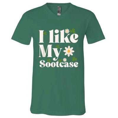 I Like My Suitcase Funny Sootcase Viral Meme V-Neck T-Shirt