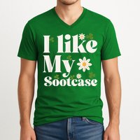 I Like My Suitcase Funny Sootcase Viral Meme V-Neck T-Shirt