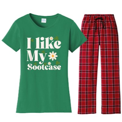 I Like My Suitcase Funny Sootcase Viral Meme Women's Flannel Pajama Set