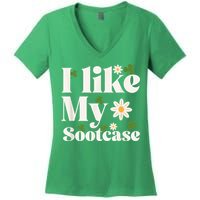 I Like My Suitcase Funny Sootcase Viral Meme Women's V-Neck T-Shirt