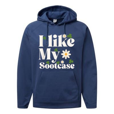 I Like My Suitcase Funny Sootcase Viral Meme Performance Fleece Hoodie