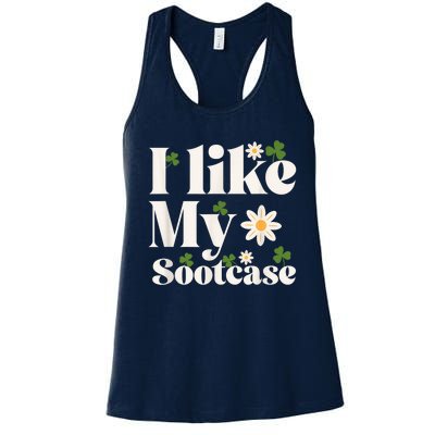 I Like My Suitcase Funny Sootcase Viral Meme Women's Racerback Tank